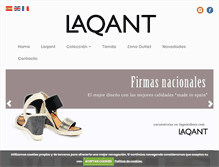 Tablet Screenshot of laqantshoes.com